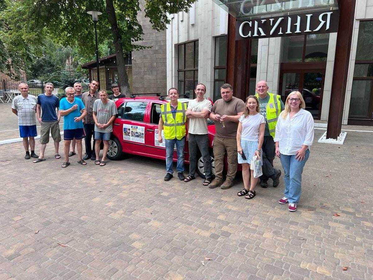 This time, the pair have driven a Skoda Fabia over 1,700 miles to Ukraine. Photo: Gary Fear