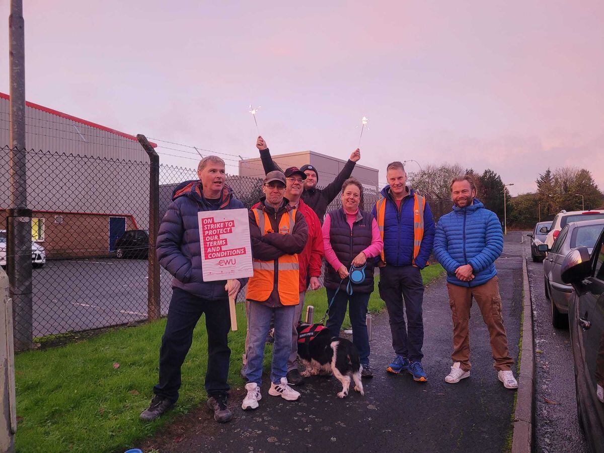 Workers out on the picket lines across the region