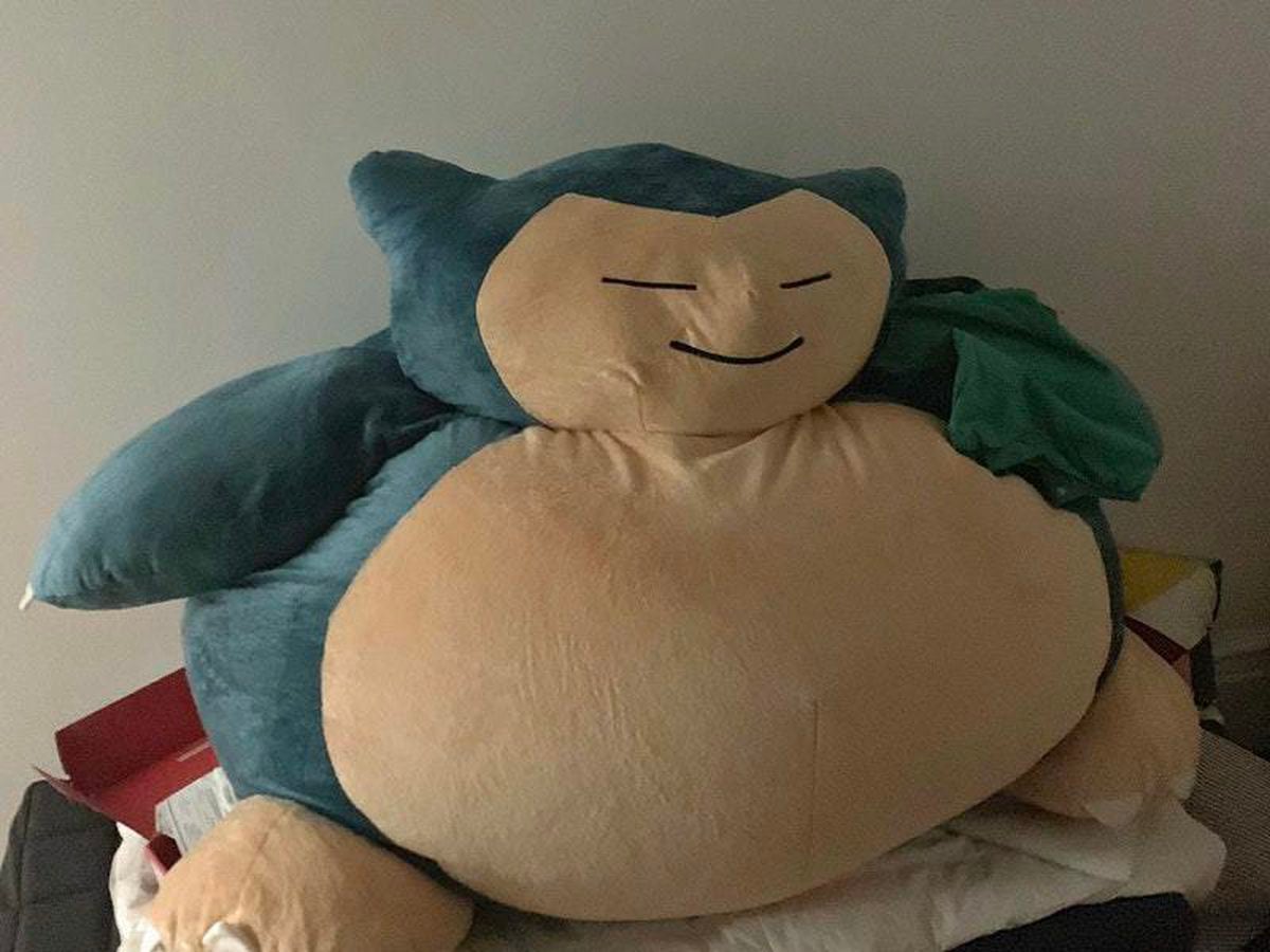 The giant Pokemon Snorlax cushion.