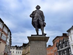 The statue of Robert Clive in Shrewsbury Square