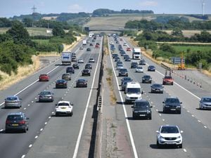 Vehicles on a motorway