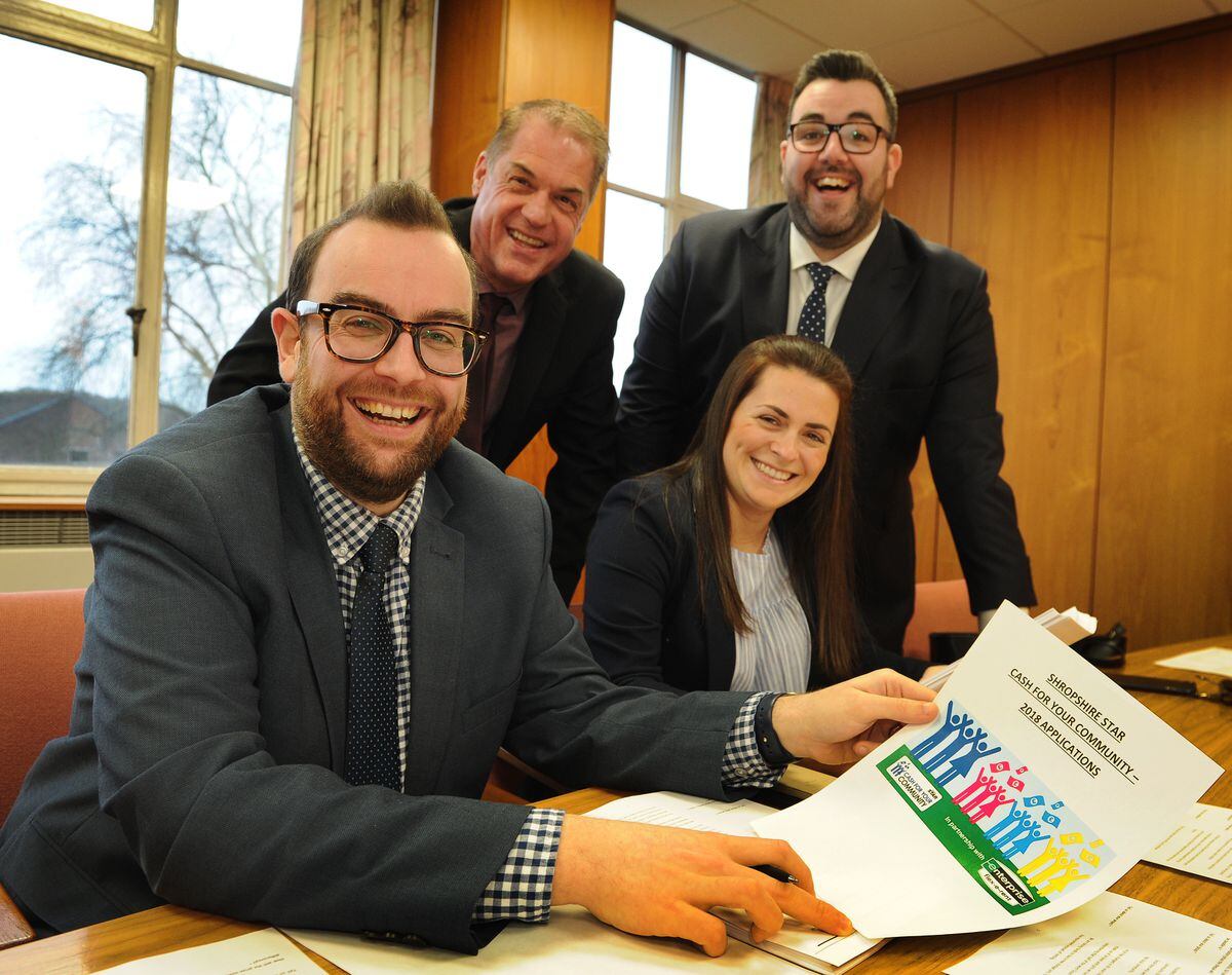 Top; Star circulation sales manager Andy Maxwell with Sam Williams. Front; Enterprise Flex-E-Rent’s talent development manager Tom Macdonald, and talent acquisition specialist Rachel Clerkin on the judging panel
