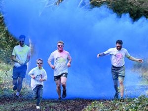 Around 750 people took part in the Lingen Davies Colour Run.