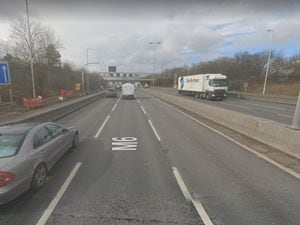 The works will affect the northbound carriageway between junction 4 and junction 6 of the M6. Photo: Google Street Map