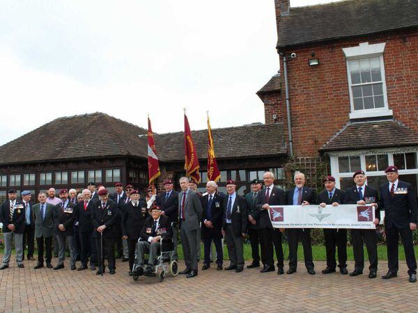Members of the Shropshire Branch of the Parachute Regiment Association gathered to commemorate the operation