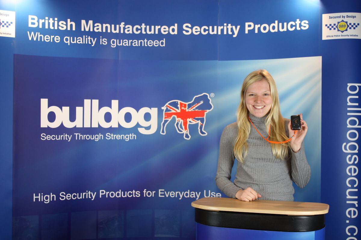 Lucy Bates from the sales and marketing department at Bulldog Security Products