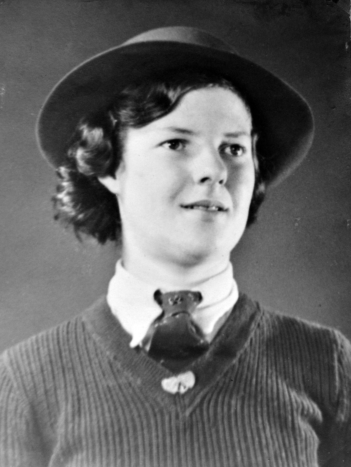 Barbara Price, as she was then, in her uniform