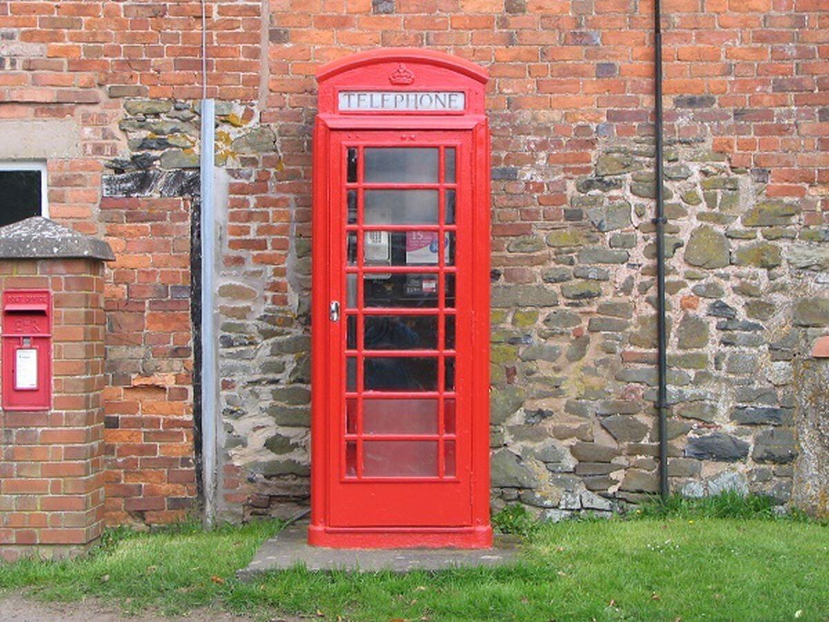 A Shropshire payphone box