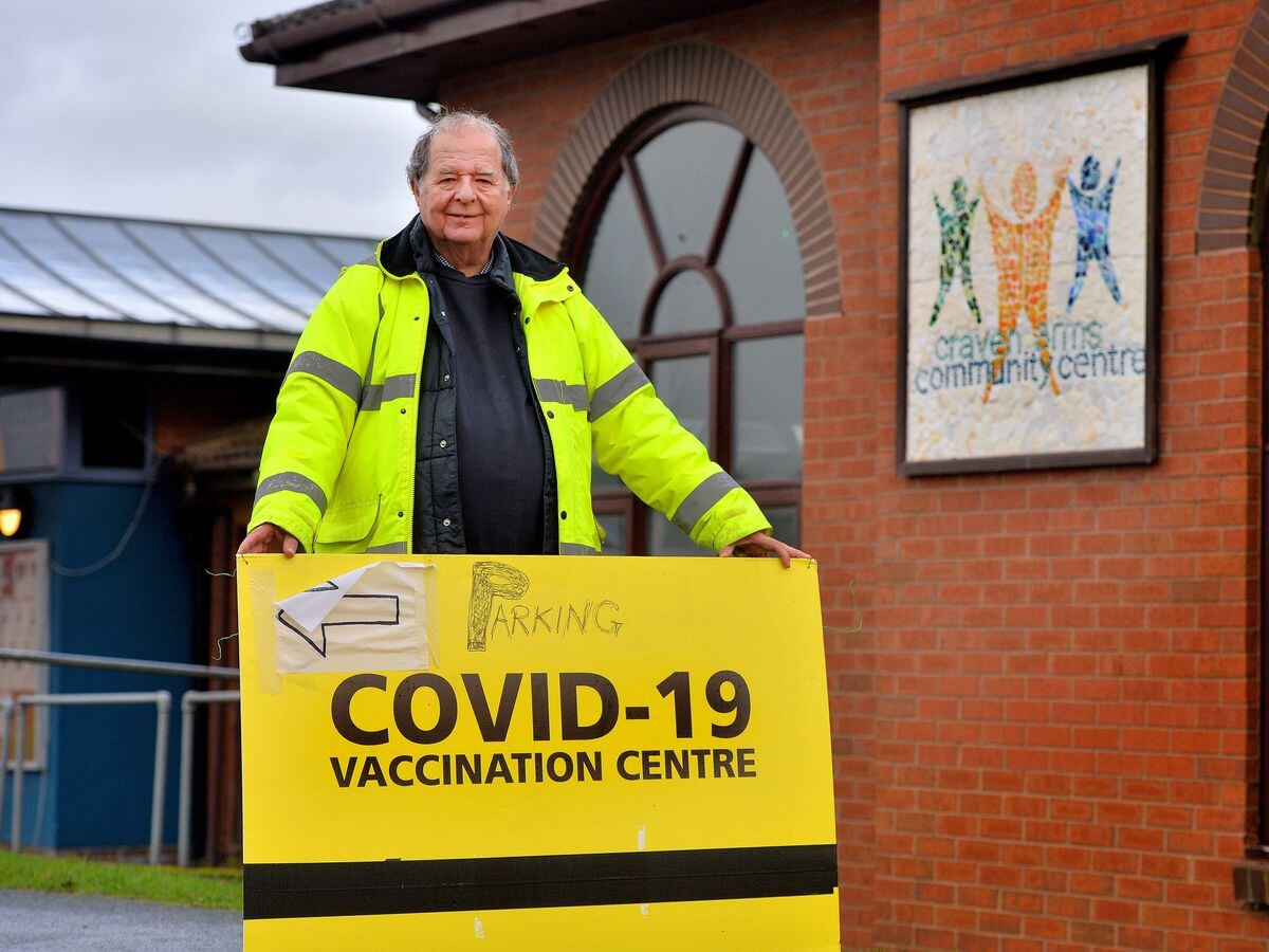 Councillor David Evans has been helping with parking