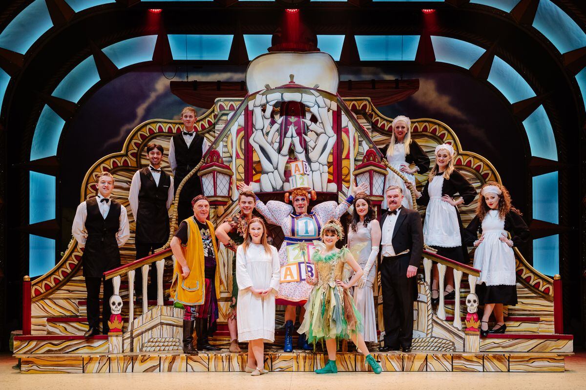 The cast of The Panto Adventures of Peter Pan ahead of their opening show