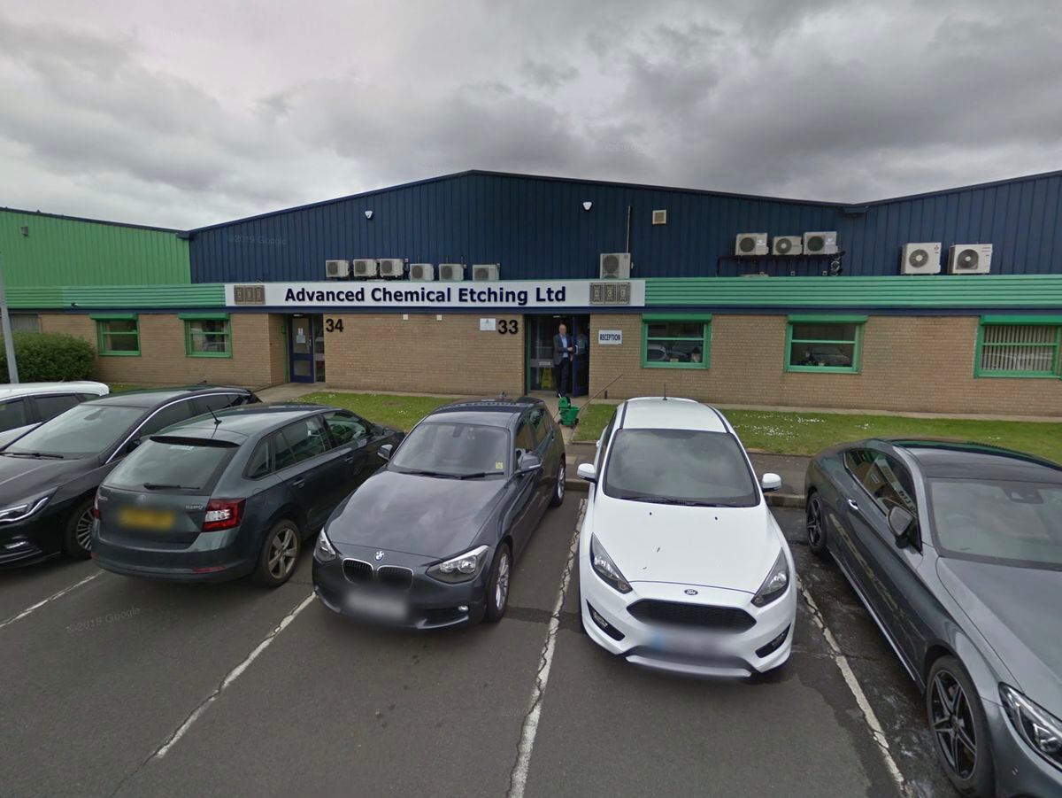 Advanced Chemical Etching in Telford. Photo: Google StreetView.