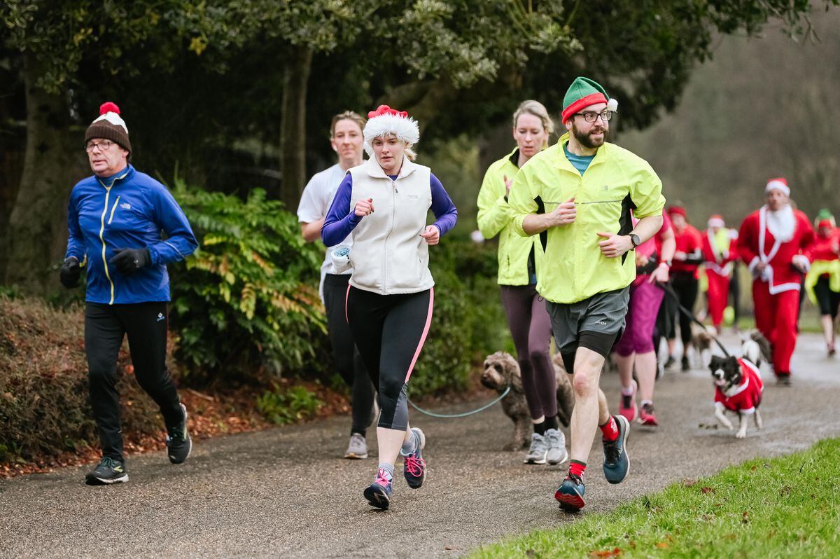 Christmas Day Park Run at the Quarry