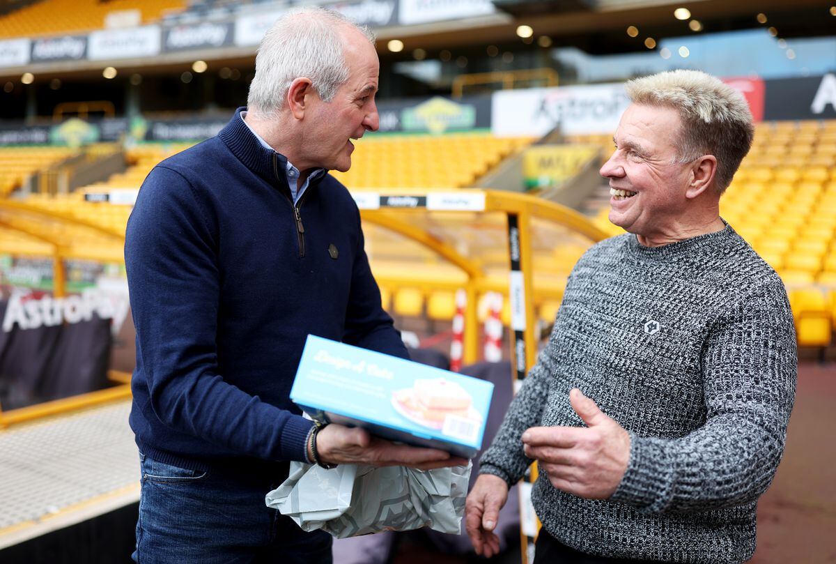 Steve Bull surprises a Wolves fan as part of a Wolves Wish at Molineux (Photo by Jack Thomas - WWFC/Wolves).
