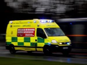 One casualty was left in the care of ambulance crews after a two-car smash near Much Wenlock on Wednesday
