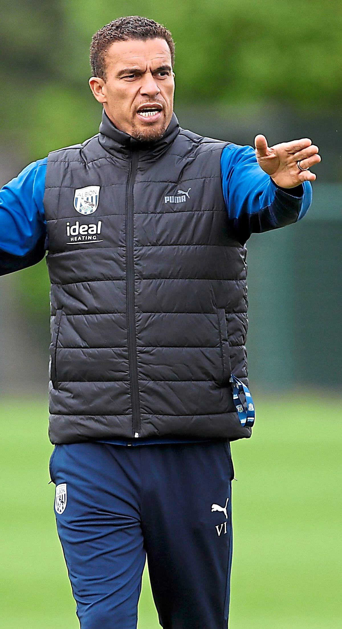 WALSALL, ENGLAND - OCTOBER 13: .Valerien Ismael Head Coach / Manager of West Bromwich Albion at West Bromwich Albion Training Ground on October 13, 2021 in Walsall, England. (Photo by Adam Fradgley/West Bromwich Albion FC via Getty Images).