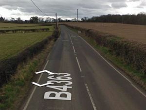 The crash occurred along the B4363, south of Bridgnorth. Photo: Google