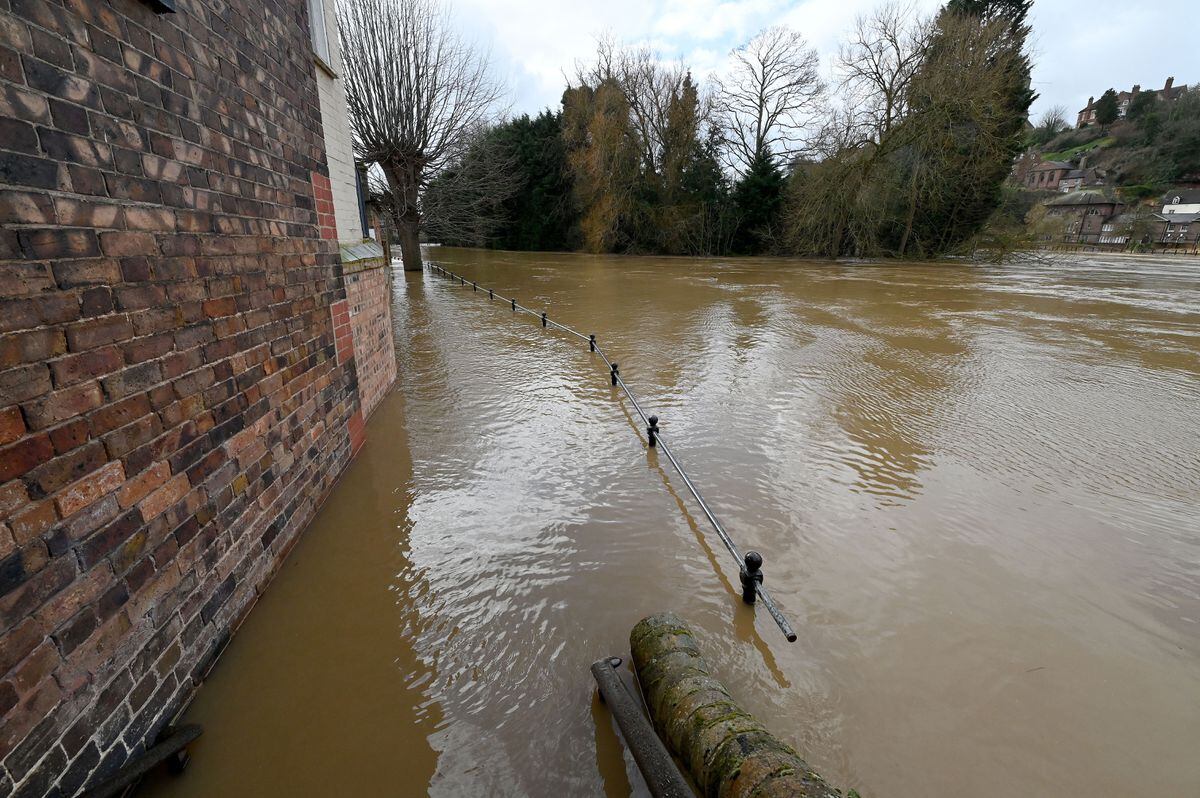 Water levels are set to continue rising into Wednesday