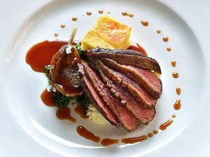 The duck dish was decent, says food critic Andy Richardson, and was tender and seasoned with skill