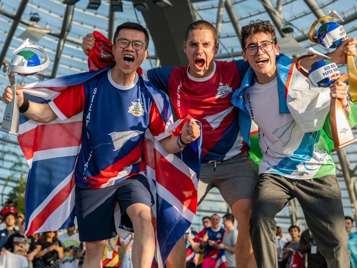 British competitor comes second at world’s biggest paper plane throwing event