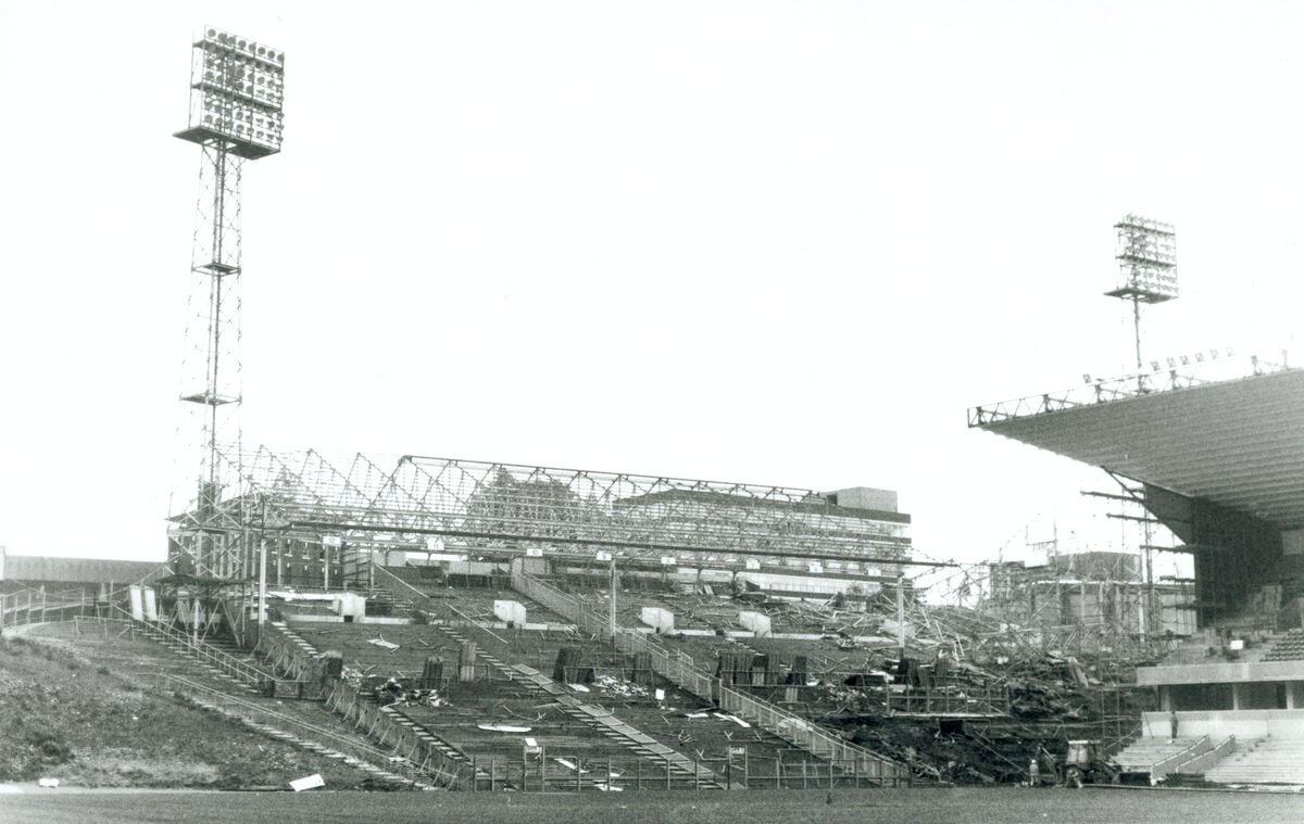 The Jack Harris Stand replaced the South Bank terrace