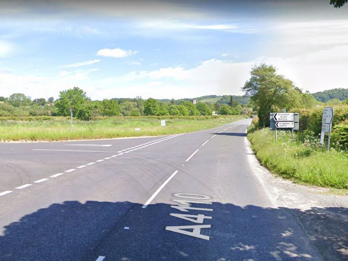 The A4110 at the junction with the A4113 at Leintwardine. Photo: Google