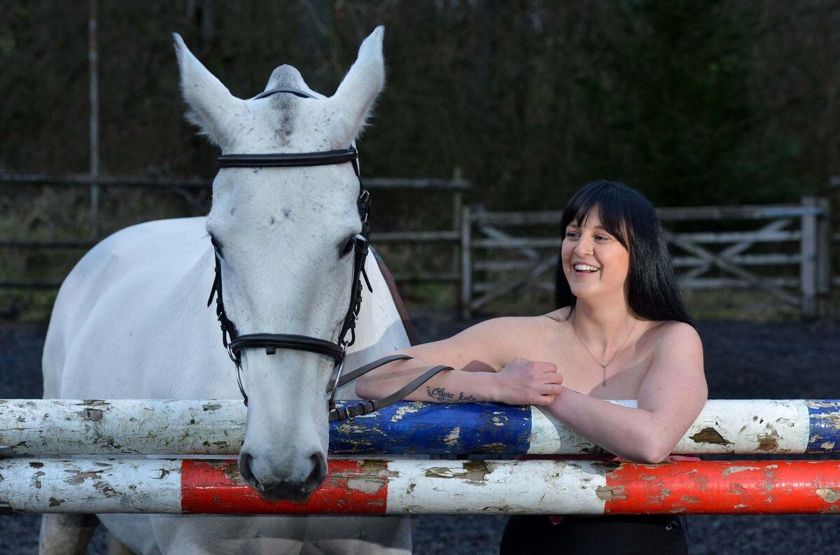 Grace Oakley is planning to ride her horse through Ludlow naked to raise money for charity