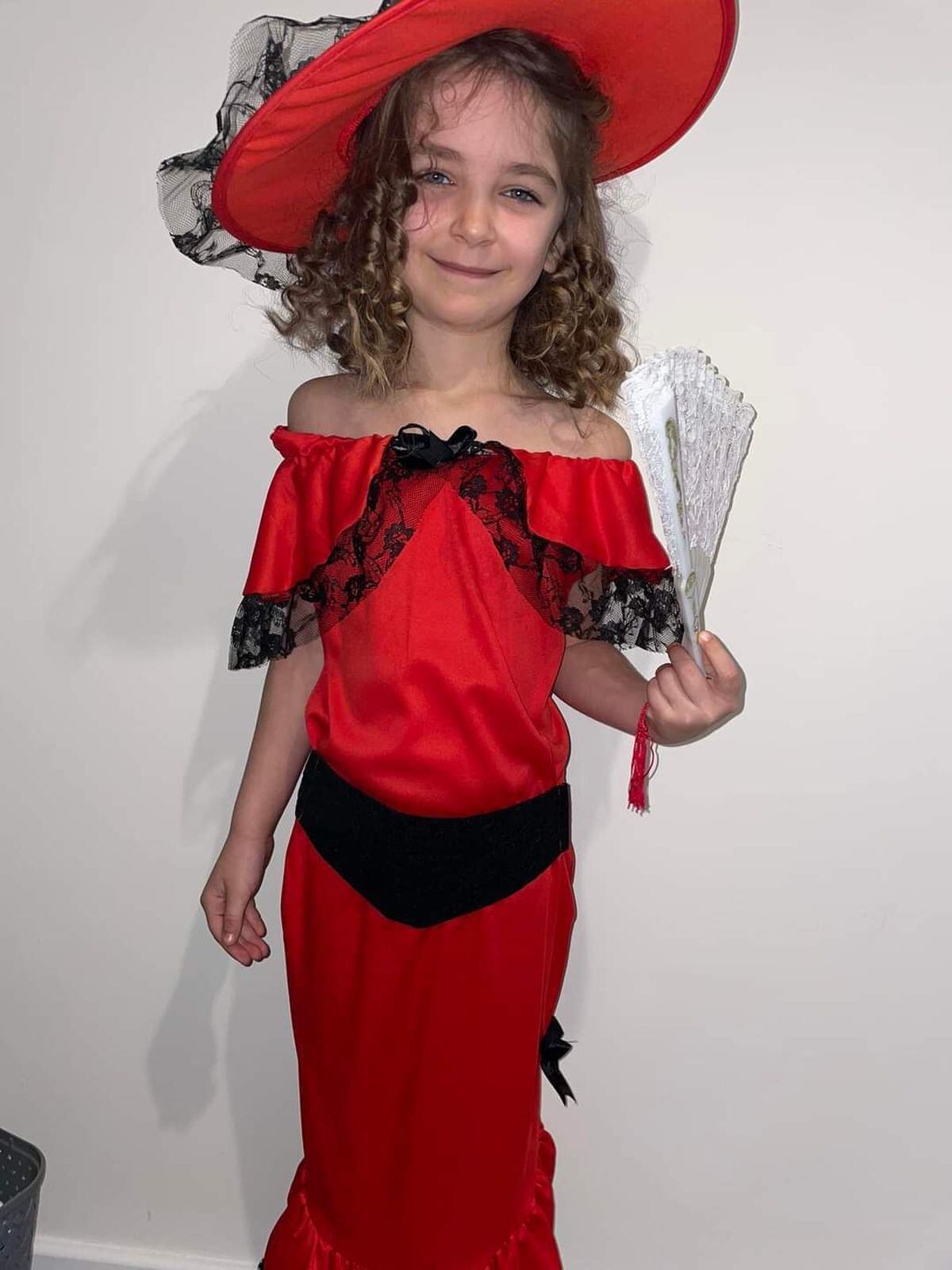 Jessica Lily dressed as Scarlett Ohara from Gone With The Wind