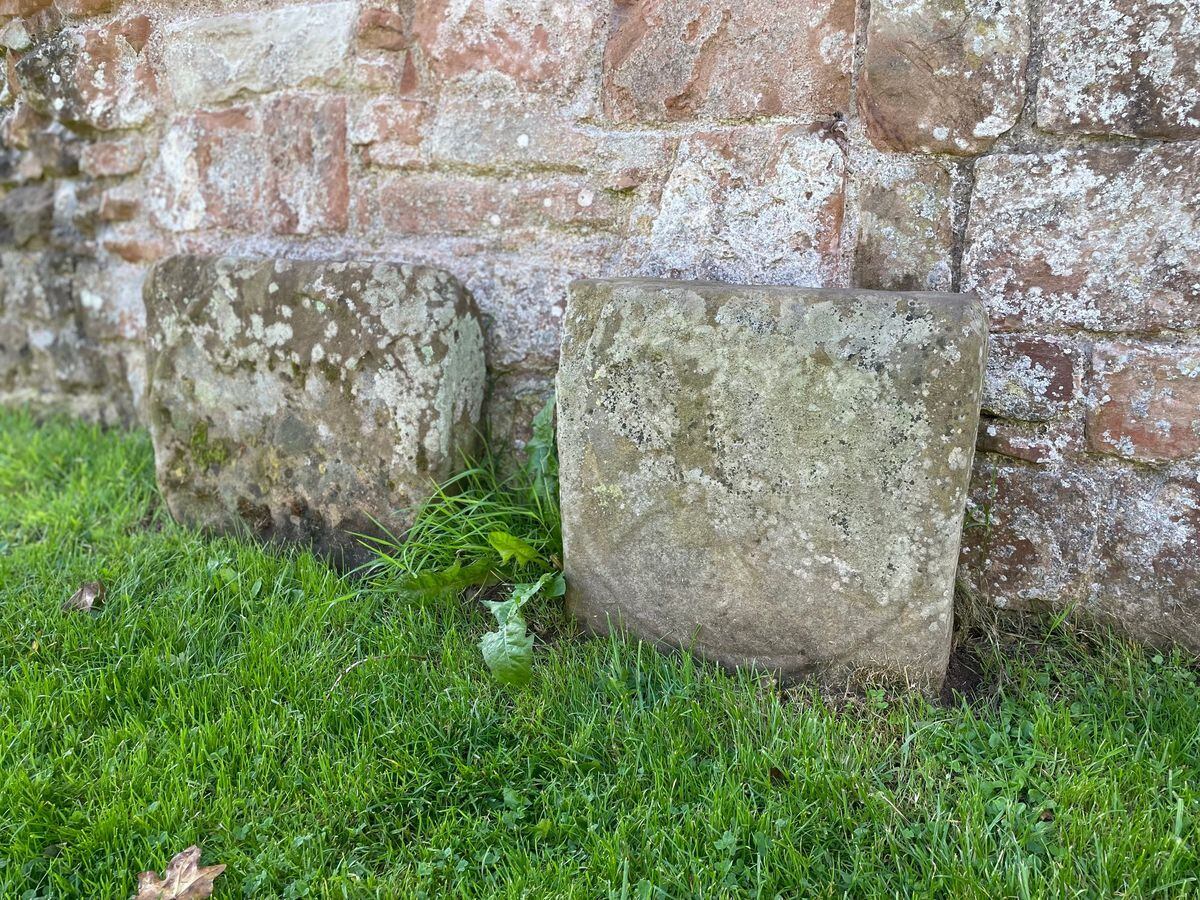 A number of the standing stones were up at the site of White Ladies Priory. Photo: Johnny Swift