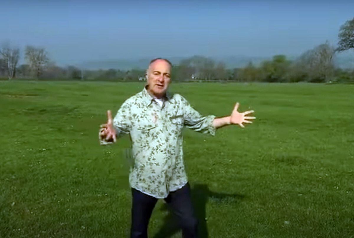 A screen-grab from the Time Team excavation in Bitterley in 2011, featuring presenter Tony Robinson, originally aired on C4. 