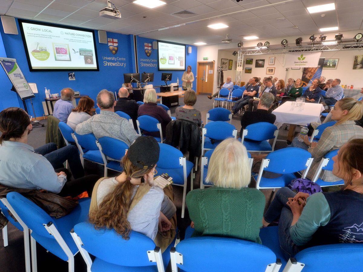 Zero Carbon Shropshire hosted a climate event and an AGM at University Centre, Shrewsbury