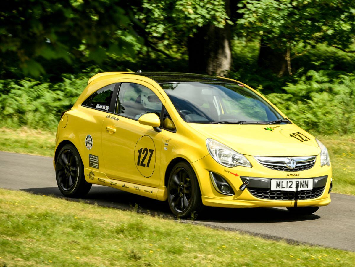 Autocar Young Driver, George Gwilliam in his Vauxhall Corsa.