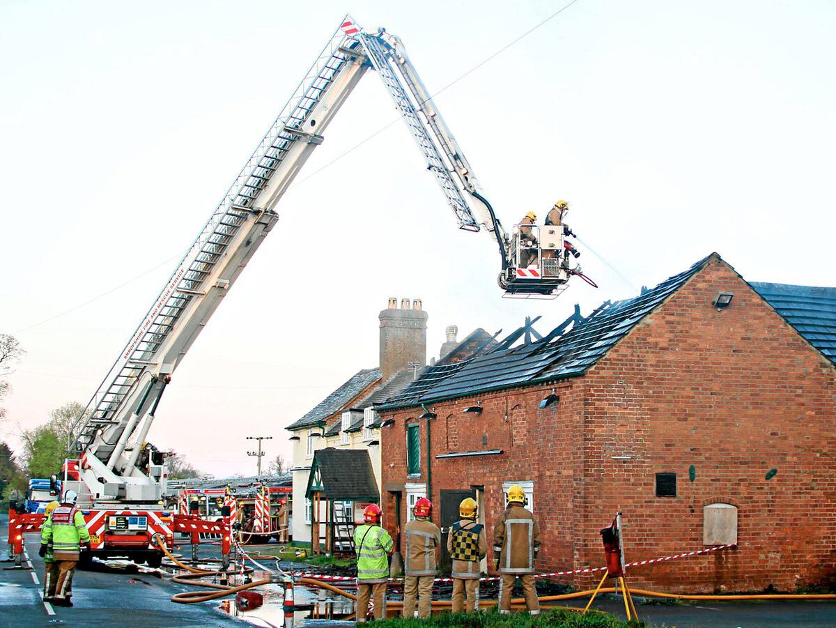 The Hare and Hounds in Cruckton was damaged in a fire in 2011
