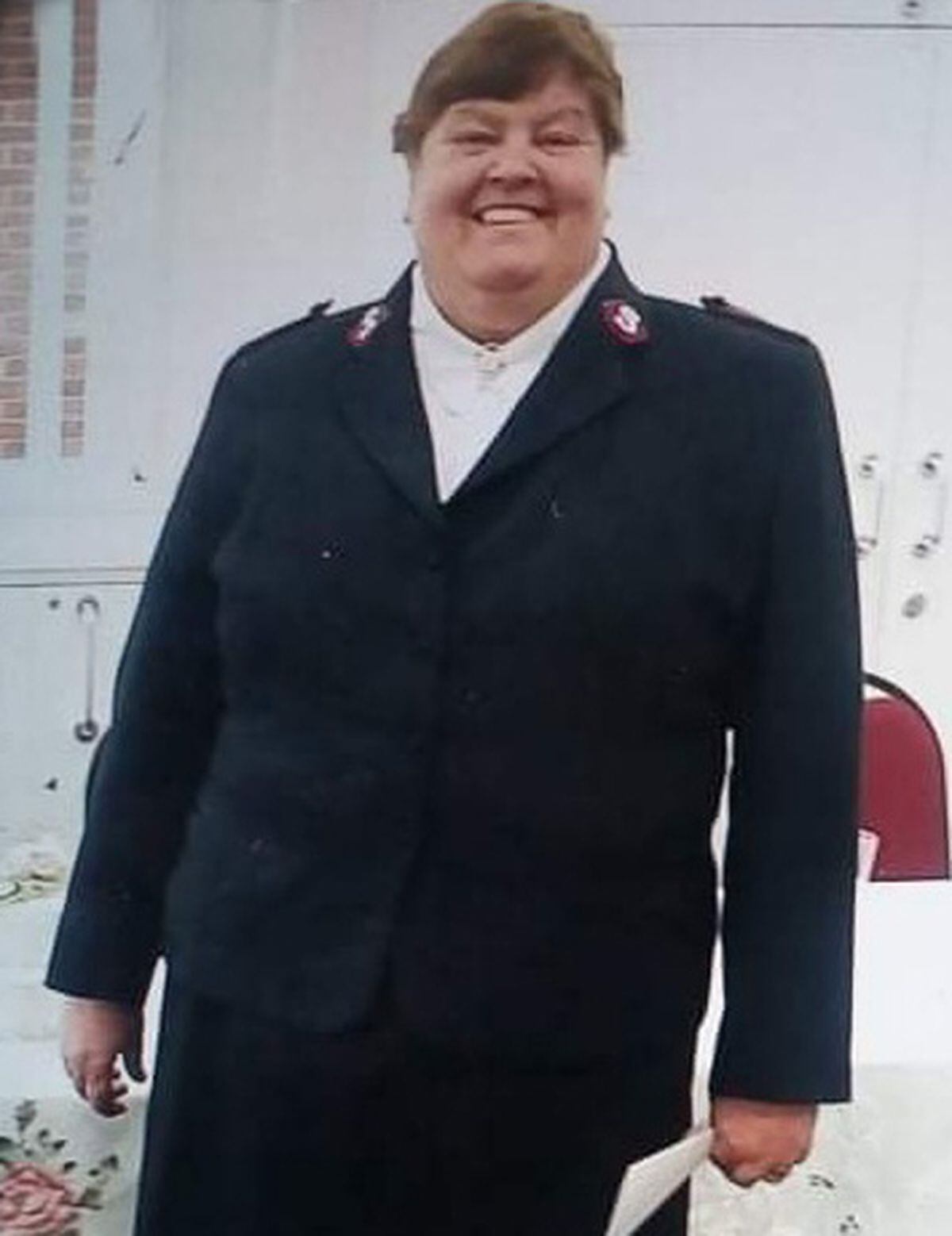 Major Carole Loveridge in her Salvation Army uniform
