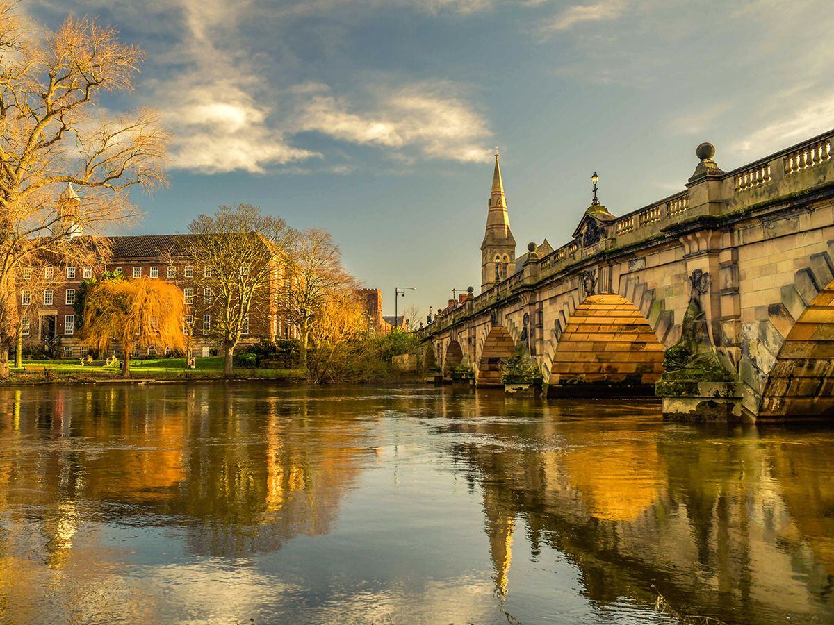 A picture of the English Bridge in Shrewsbury by class leader Richard Bishop