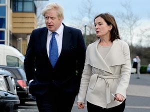 Boris Johnson with Telford MP Lucy Allan