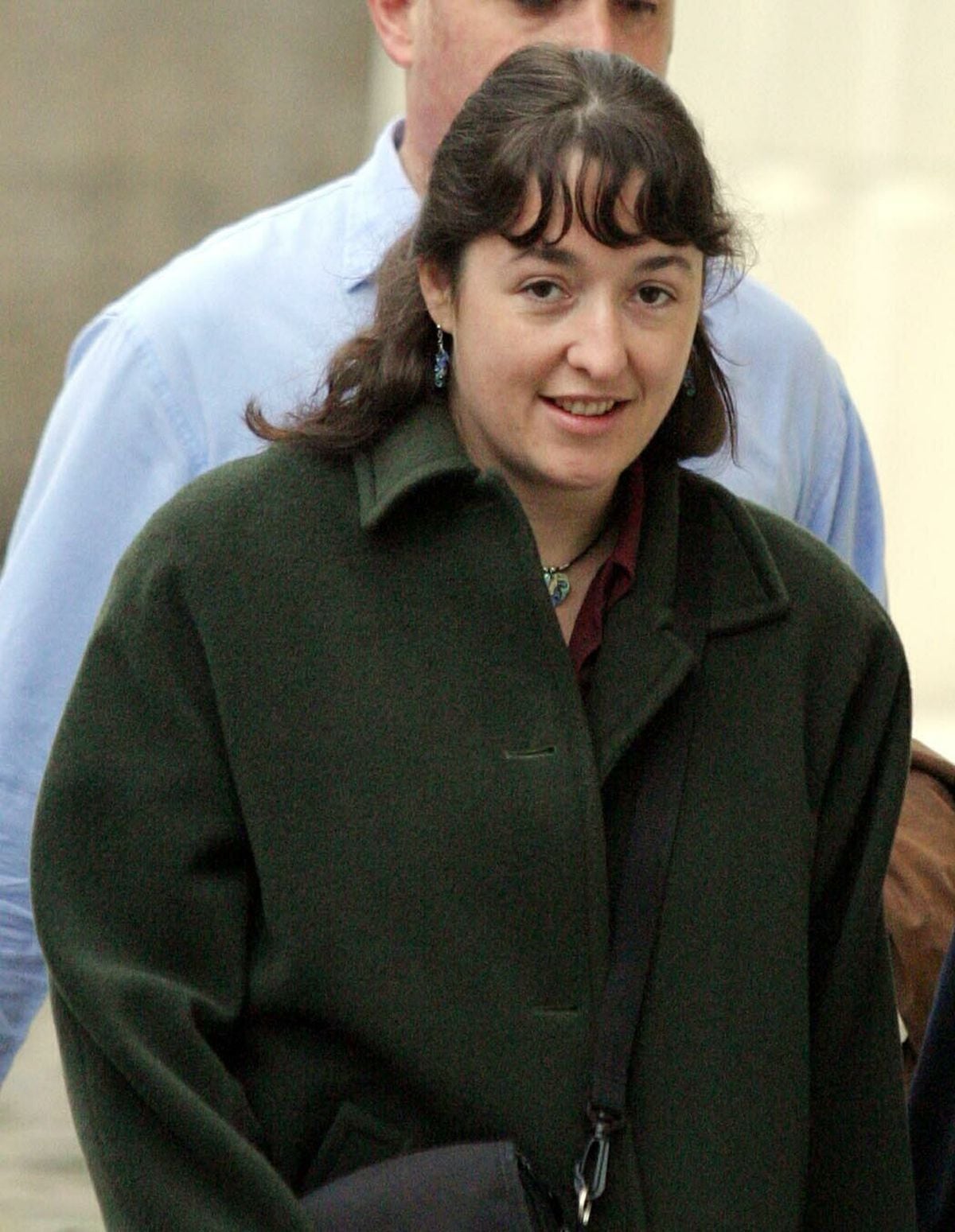 Victim Sarah Smith arriving at Hendy-Freegard's trial