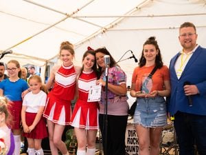 Newport Musical Group collect their award 