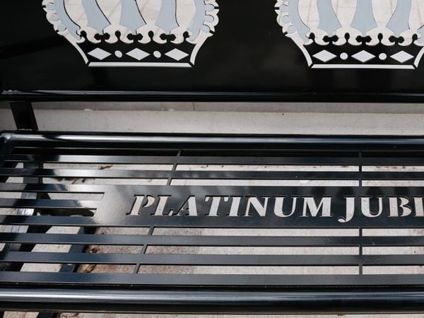 The Platinum Jubilee bench is one of a number which have been added as part of improvements to Shifnal's town centre.