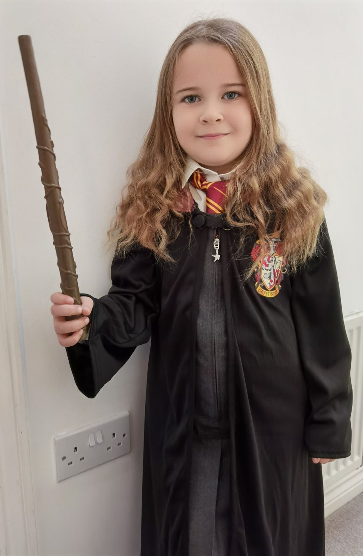Florence, aged 6, dressed as Hermione Granger from Harry Potter 