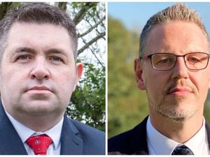 Telford & Wrekin Council leader Shaun Davies (left) and West Mercia police and crime commissioner John Campion have been exchanging letters