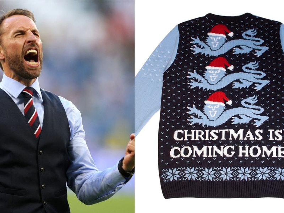 Dragon flower Belly England fans can bring Christmas home with this festive Gareth Southgate  jumper | Shropshire Star
