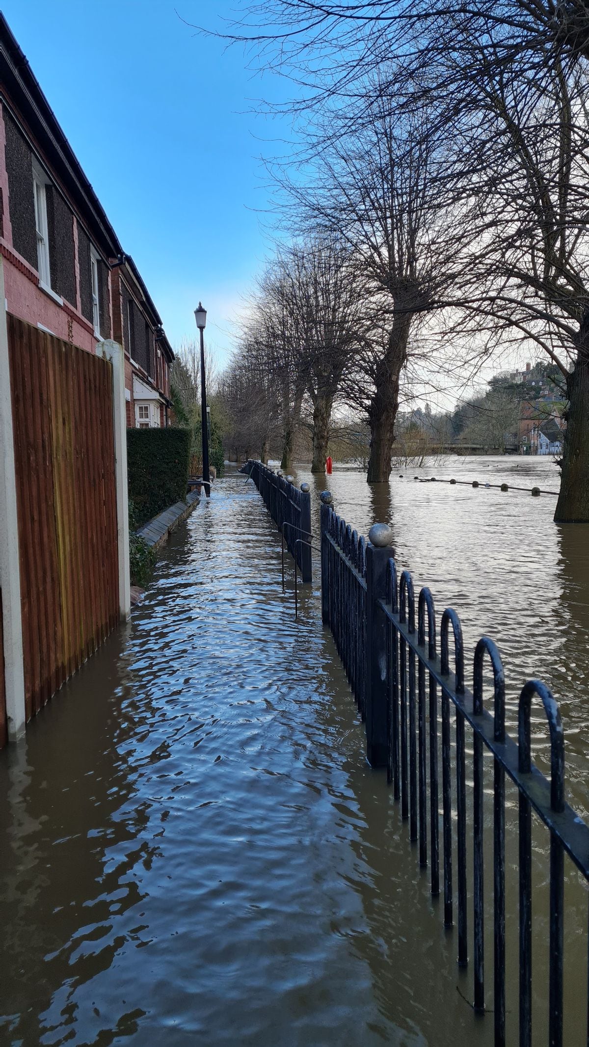 The impact of flooding at Severn Terrace