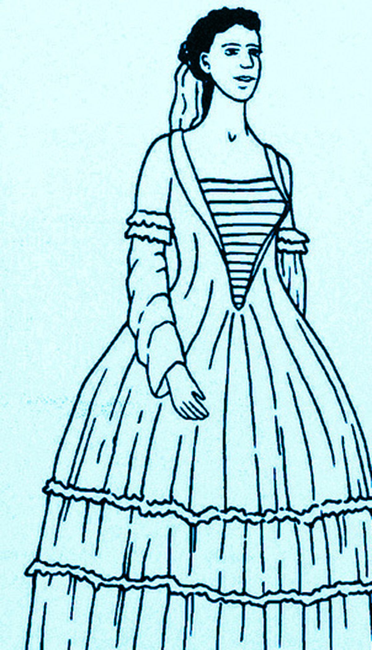 An illustration from reports of the Grey Lady that supposedly haunted Badger Hall and the village. This picture of the Grey Lady is from the book Haunted Places of Shropshire by Rupert Matthews