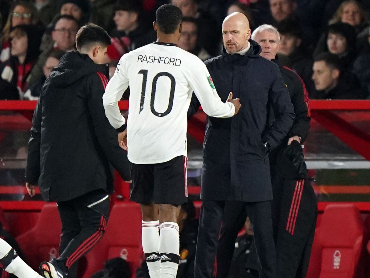 Marcus Rashford has been labelled "unstoppable" by Erik ten Hag