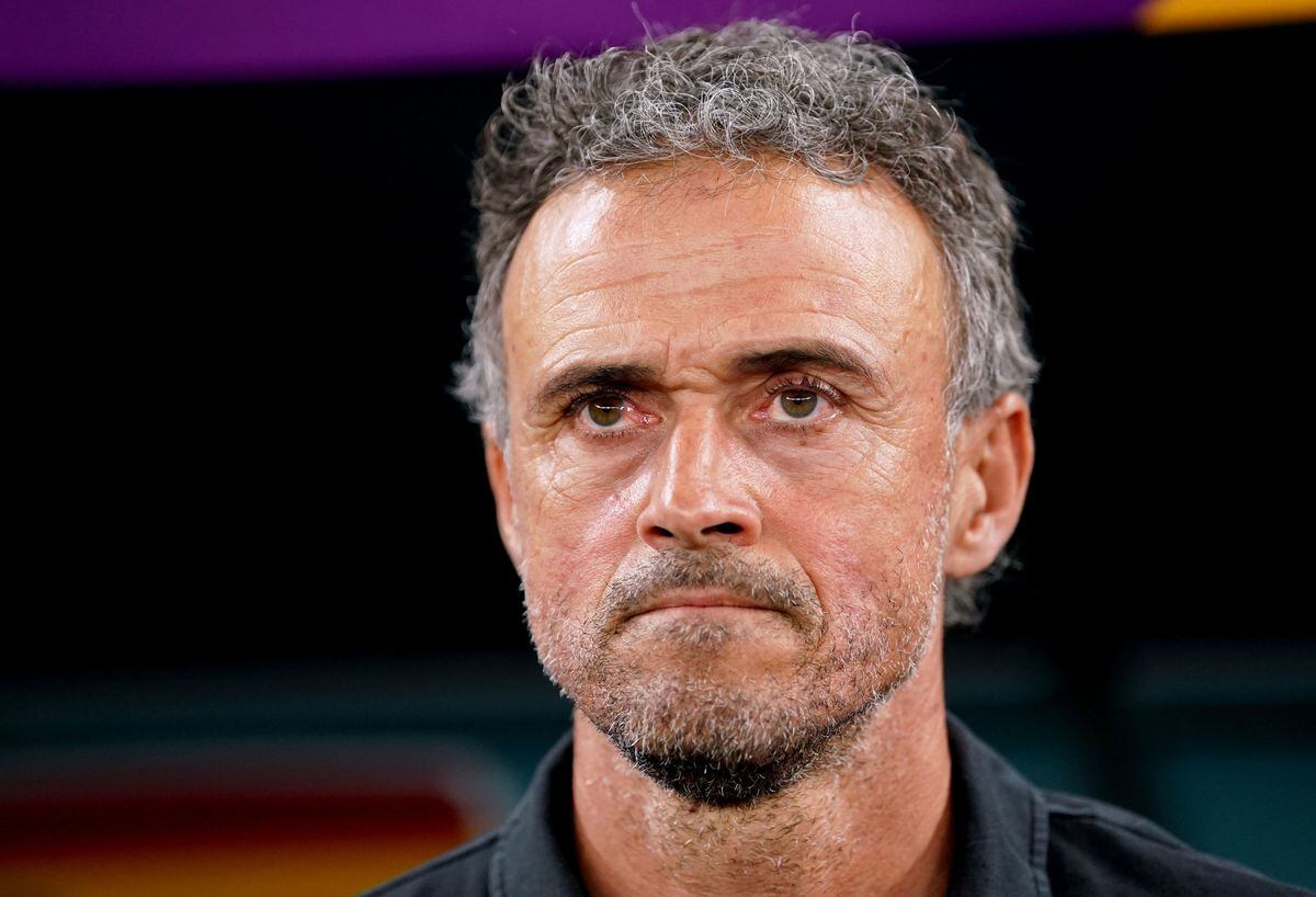               File photo dated 06-12-2022 of Spain manager Luis Enrique who is set to leave his post as Spain manager. The Spanish Football Federation has issued a statement thanking Enrique for his service and expressing its desire to start a new project for the national team.. Issue date: Thursday December 8, 2022. PA Photo. See PA story WORLDCUP Spain. Photo credit should read Adam Davy/PA Wire.            