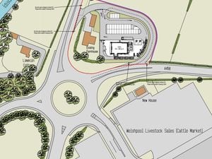A graphic of the Costa drive through proposal on the outskirts of Welshpool. Source: Roger Parry & Partners