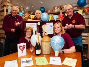 Newport History Society are getting ready to celebrate their 40th birthday. Pictured: Dave Hodson, Maggie Phillips, Linda Fletcher, Catherine Ross-Talbot and Donald Ross-Talbot.