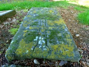 The first set of graves uncovered by Edward Dyas were tomb stones on the ground