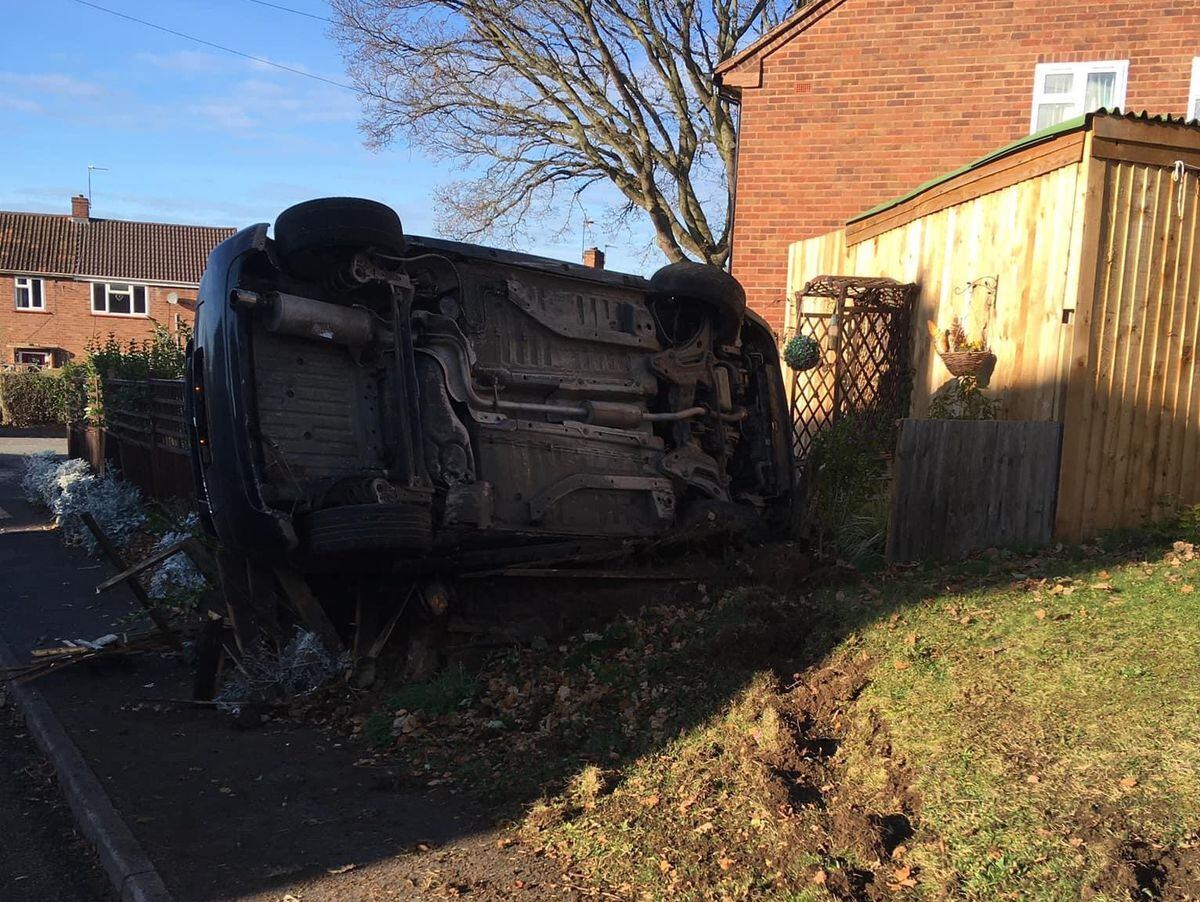 The Citroen C2 crash in Lodge Lane, Bridgnorth overnight
