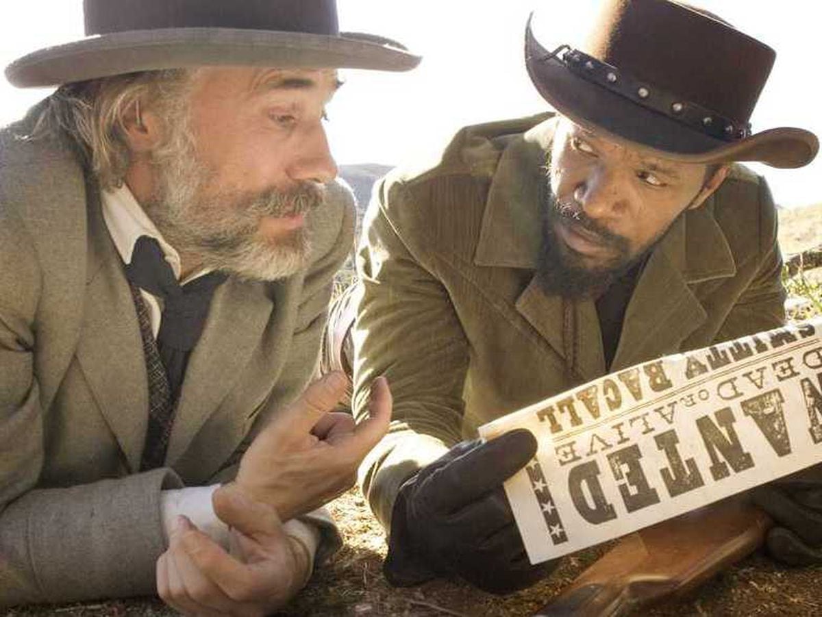 Christoph Waltz and Jamie Foxx in 2012's Django Unchained